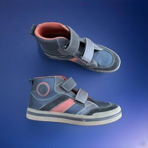 Geox Men’s Sneakers High Top Shoes Leather Brown Sz 6.5